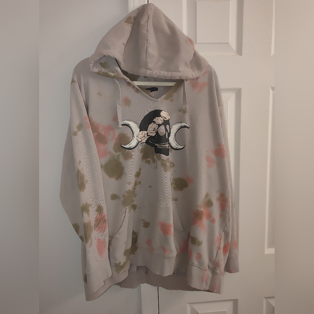 Torrid Skull Tie Dye Hoodie